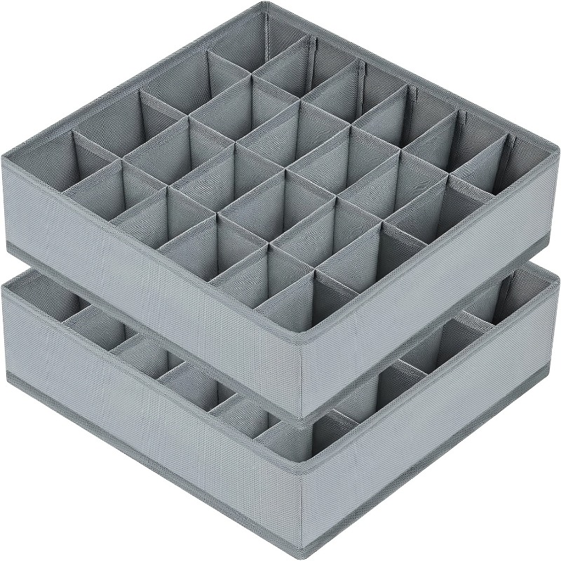 Sock Organizer Tray - قطعتان من منظمات الجوارب والملابس الداخلية