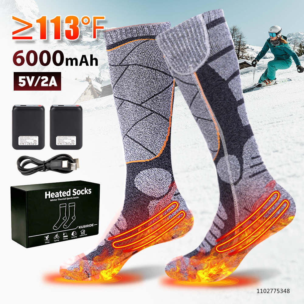 Thermal Sock Winter - جوارب جديدة قابلة للشحن بسعة 6000