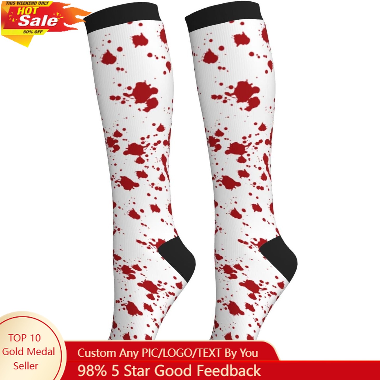 Knee High Sock Women - جوارب ضغط للركبة، جوارب عالية الدعم