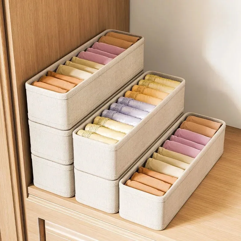 Sock Organizer Tray - 1/2/4pcsSlot صناديق تخزين الملابس للطي التراص