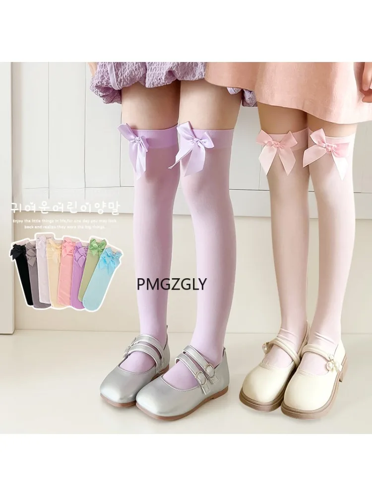 الفتيات جوارب * الوردي القوس ج - مراجعة Thigh High Sock Stay Up وسعره