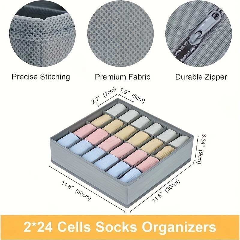 قطعتان من منظمات الجوارب والمل - مراجعة Sock Organizer Tray وسعره