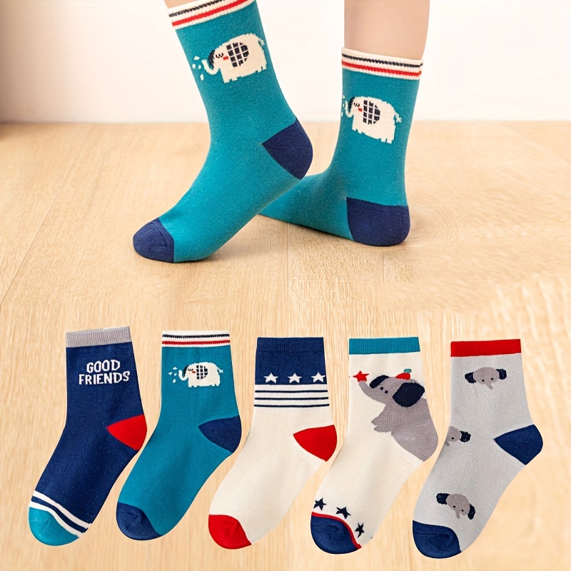 عبوة من 5 جوارب للأولاد بتصميم - مراجعة Cotton Crew Sock Pack وسعره