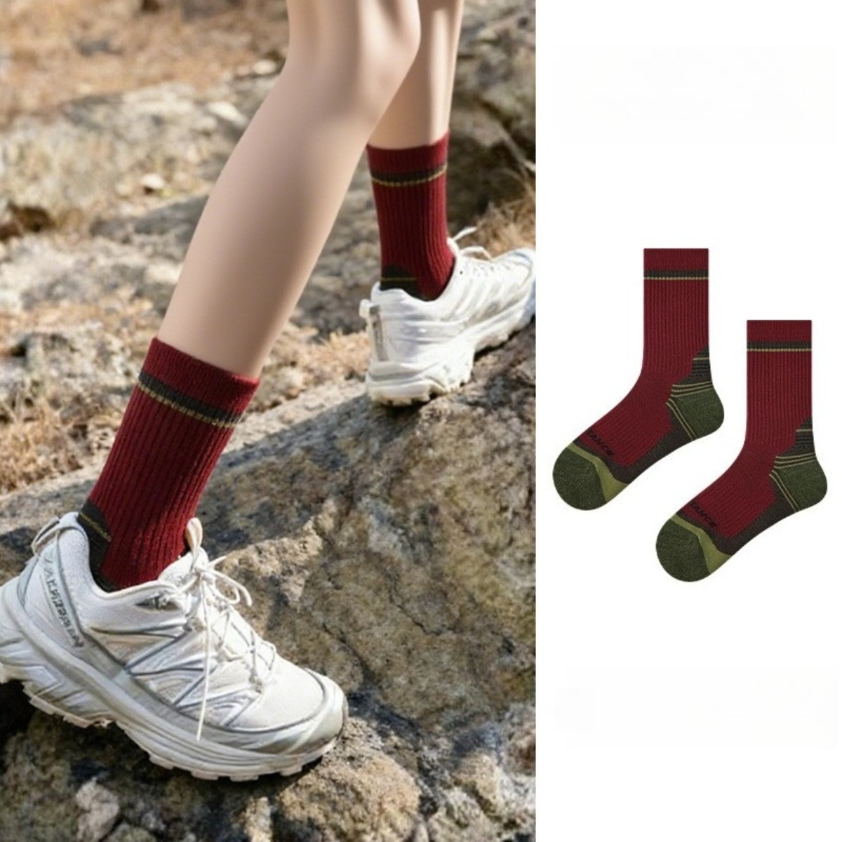 جوارب صوف ميرينو سميكة للرجال  - مراجعة Wool Hiking Sock وسعره