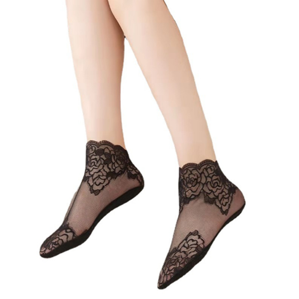 جوارب نسائية رقيقة من الدانتيل - مراجعة Invisibility Sock Loafer وسعره