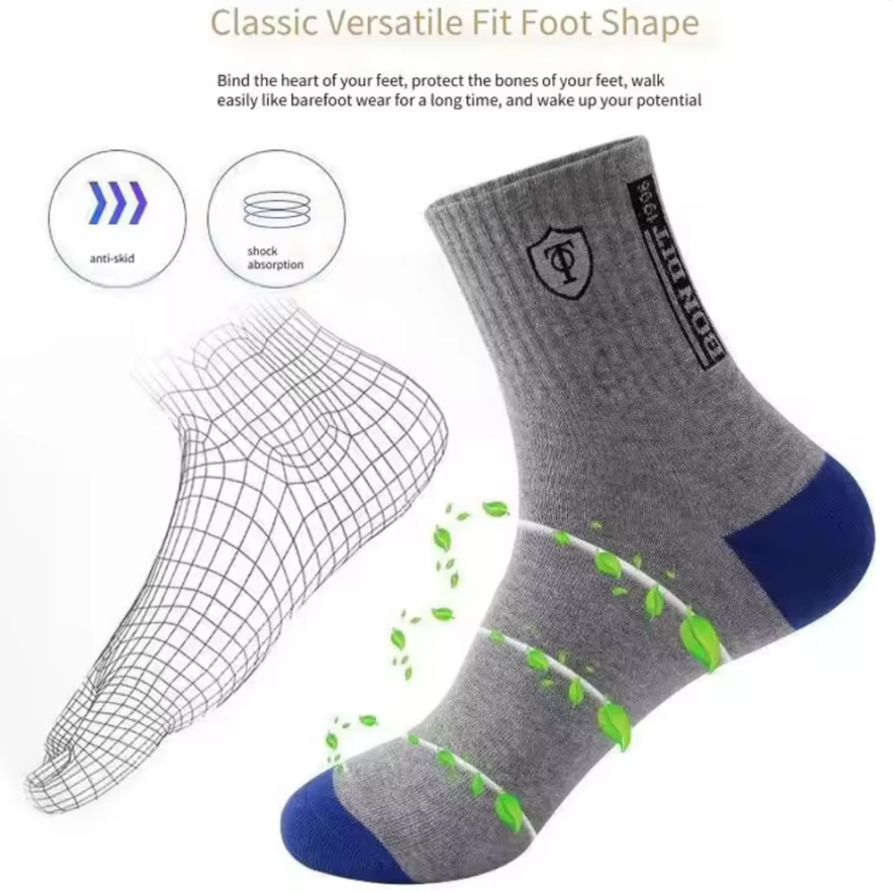 جوارب حرارية رجالية فاخرة (20  - مراجعة Cotton Crew Sock Pack وسعره