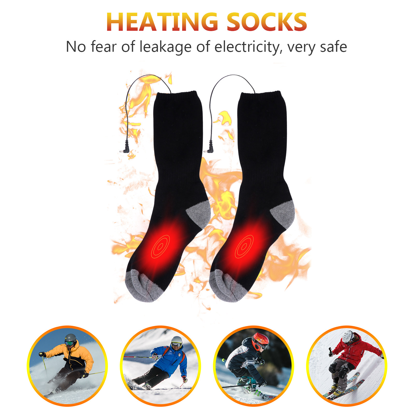جوارب تدفئة تعمل بالطاقة عبر U - مراجعة Thermal Sock Winter وسعره