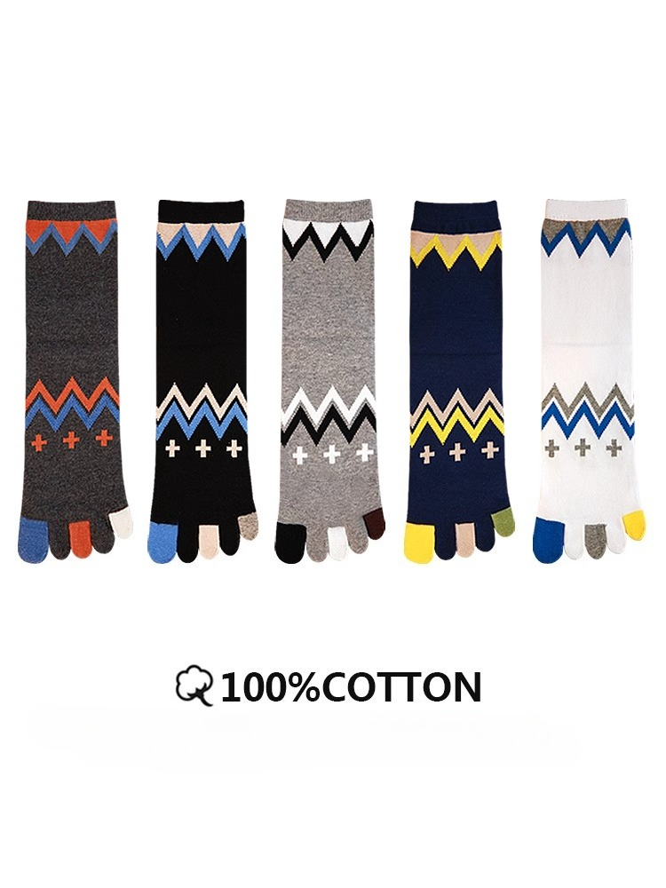 5 أزواج من الجوارب القطنية الخ - مراجعة Toe Sock Split وسعره