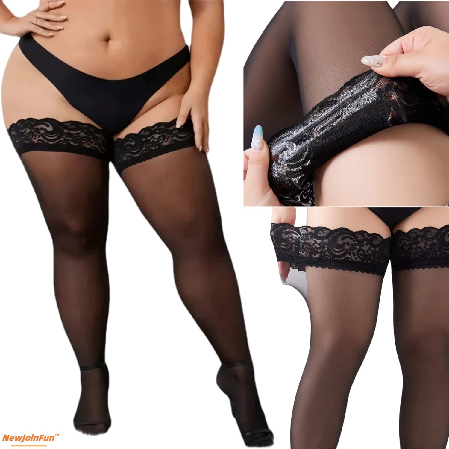 مجموعة من 5 أزواج من الجوارب ا - مراجعة Thigh High Sock Stay Up وسعره