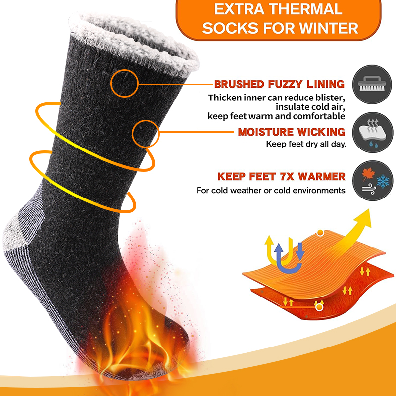 زوج واحد من الجوارب الرجالية ا - مراجعة Wool Hiking Sock وسعره