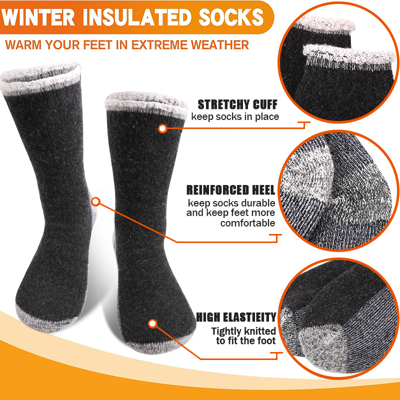 زوج واحد من الجوارب الرجالية ا - مراجعة Wool Hiking Sock وسعره